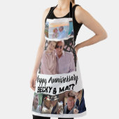 Angepasster moderner Name 7 Foto Jahrestag Schürze (InSitu)