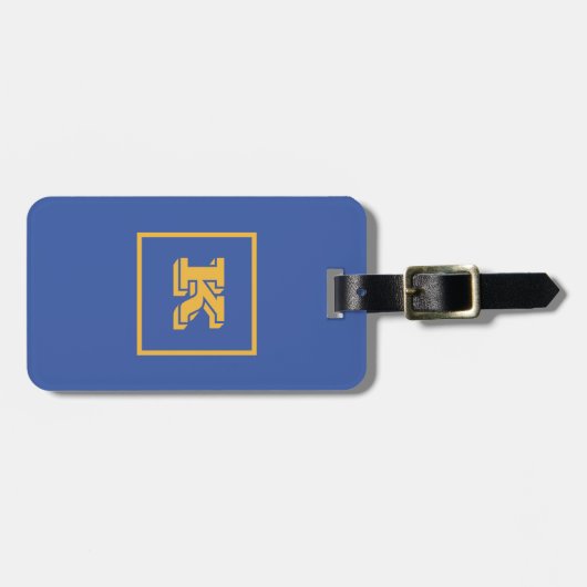 Angepasster Monogramm Gepäckanhänger (Vorderseite horizontal)