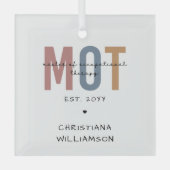 Angepasster MOT-Master der Arbeitstherapie Ornament Aus Glas (Vorderseite)