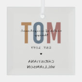 Angepasster MOT-Master der Arbeitstherapie Ornament Aus Glas (Rückseite)