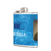 Angepasster My Dadzilla Flask. Flask Flachmann (Links)