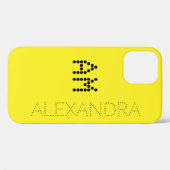 Angepasster Name & Monogram-Trendy-Schriftart auf Case-Mate iPhone Hülle (Rückseite (Horizontal))