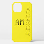 Angepasster Name & Monogram-Trendy-Schriftart auf Case-Mate iPhone Hülle (Rückseite)