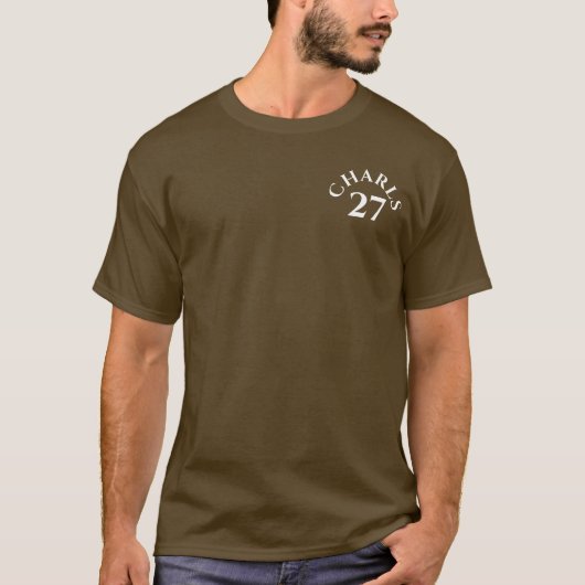 Angepasster Name und Nummer T-Shirt (Vorderseite)