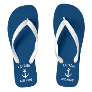 Angepasster nautischer Ankerbootkapitän Badesandalen