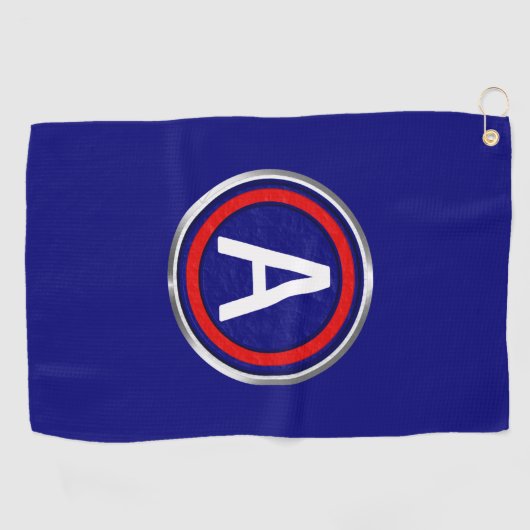 Angepasster Patch für die dritte Armee Golfhandtuch (Horizontal)