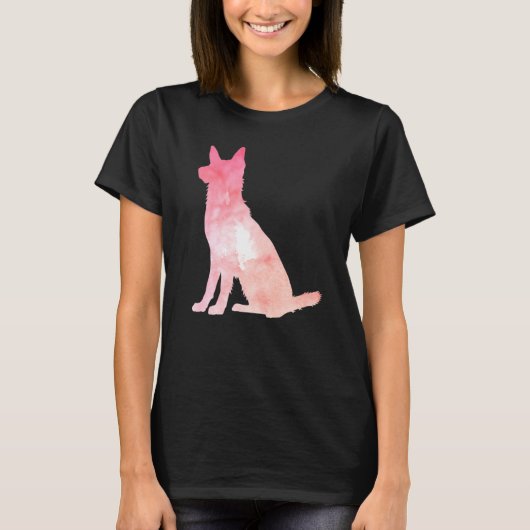 Angepasster Pink German Shepherd T-Shirt (Vorderseite)