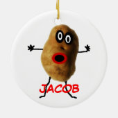 Angepasster Potato-Cartoon Keramikornament (Hinten)