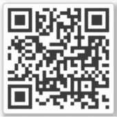 Angepasster QR-Code Aufkleber (Vorderseite)