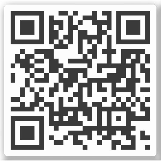 Angepasster QR-Code Aufkleber (Vorderseite)