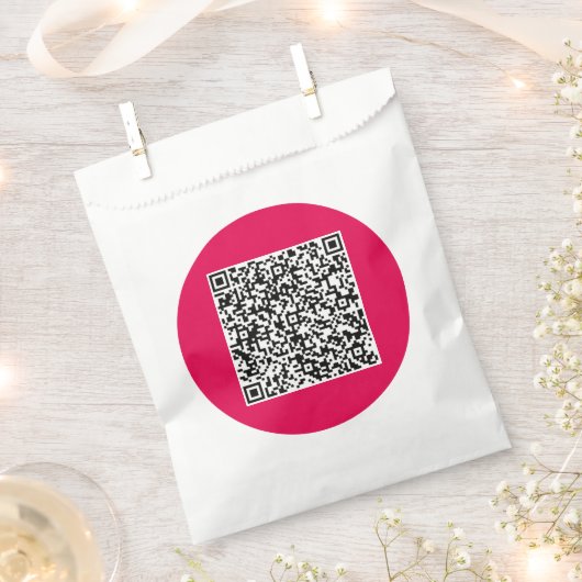Angepasster QR-Code: Gefälligkeitstasche Geschenktütchen (Ausgeschnitten)