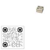 Angepasster QR-Code Gummistempel (Stempel)