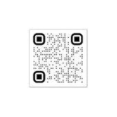 Angepasster QR-Code Gummistempel (Prägung)