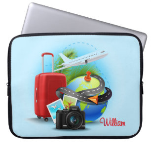 Angepasster Reisender Laptopschutzhülle