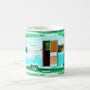 Angepasster Retro Vintage Wohnwagen Camper Kaffeetasse
