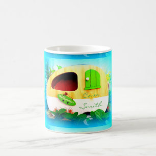 Angepasster Retro Vintage Wohnwagen Kaffeetasse