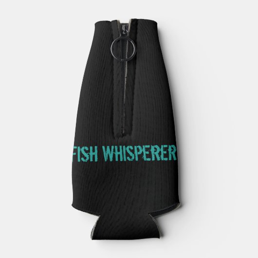 Angepasster Schiffsname mit Skelettfisch Flaschenkühler (Rückseite)