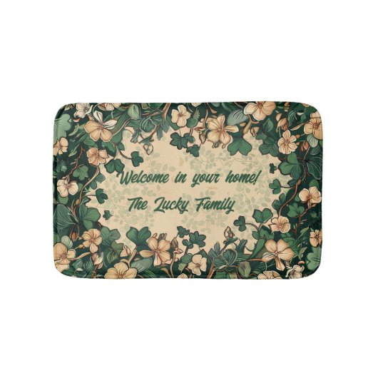 angepasster St. Patrick's Day Badematte (Vorderseite)