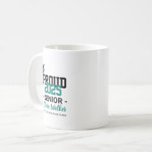 Angepasster stolzer Schulabgänger Absolvent Kaffeetasse (Vorderseite Links)