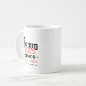Angepasster stolzer Schulabsolvent Kaffeetasse (Vorderseite Links)