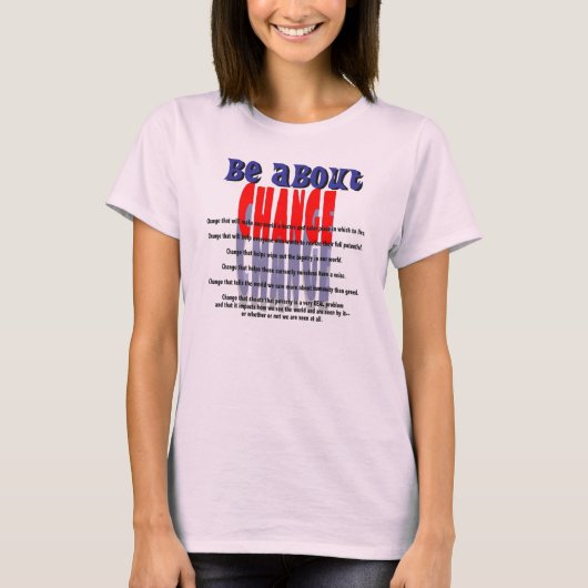 Angepasster T - Shirt ändern (Vorderseite)