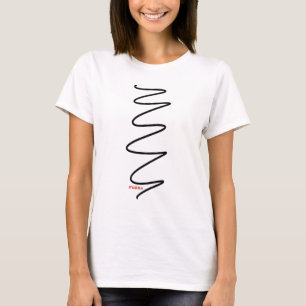 Angepasster T - Shirt der wirbelnden Frauen - Schw