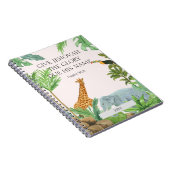 Angepasster Text 2025 JW Jahr Psalm 96:8 Tier Notizblock (Rechte Seite)