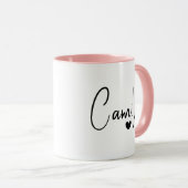 Angepasster Text mit moderner Bezeichnung Tasse (VorderseiteRechts)