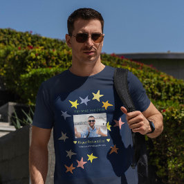 Angepasster Vater Tag Foto der beste Vater je T-Shirt