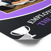 Angepasster Violettmitarbeiter des Monatsbildes Poster (Ecke)