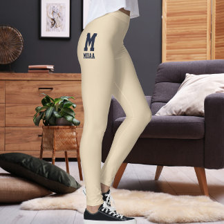 Angepasster Weihnachts-Champagner-Seide-Midnight-N Leggings