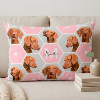 Angepasstes 10 Pet Hund Foto Collage Monogramm Pin Dekokissen