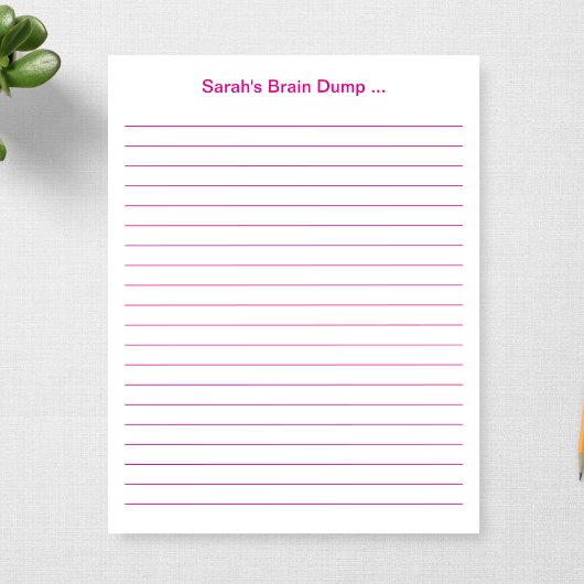 Angepasstes 11 x 8,5-Blatt-Geschenk für Lehrer Per Notizblock