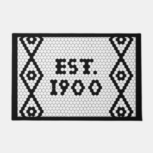 Angepasstes 1900 Hex Tile Doormat 3 Fußmatte