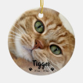 Angepasstes 2-Foto-Haustier - Weihnachten Keramik Ornament (Vorne)