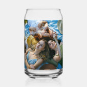 Angepasstes 2-Foto Stilvolles Script Bridesmaid-Ge Dosenglas (Rückseite)