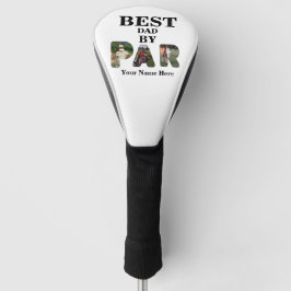 Angepasstes 3-Buchstaben-Foto Bester Papa nach Par Golf Headcover