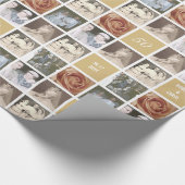 Angepasstes 51-Foto-Collage-Geschenk zum Jahrestag Geschenkpapier (Ecke)