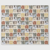 Angepasstes 51-Foto-Collage-Geschenk zum Jahrestag Geschenkpapier (Flach)