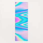 Angepasstes Abstrakt rosa Holografy2k Name Monogra Yogamatte (Rückseite)