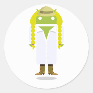 Angepasstes Android Runder Aufkleber