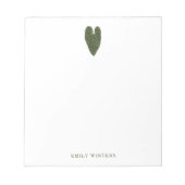 Angepasstes Anthurium-Notepad Notizblock (Vorderseite)