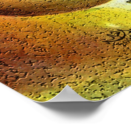 Angepasstes arabisches Kalligrafieplakat Poster (Ecke)