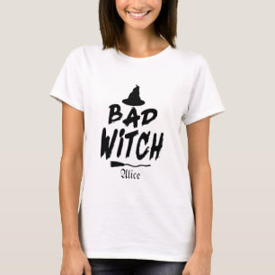 Angepasstes Bad Witch-Shirt, Halloween-Hexe T-Shirt