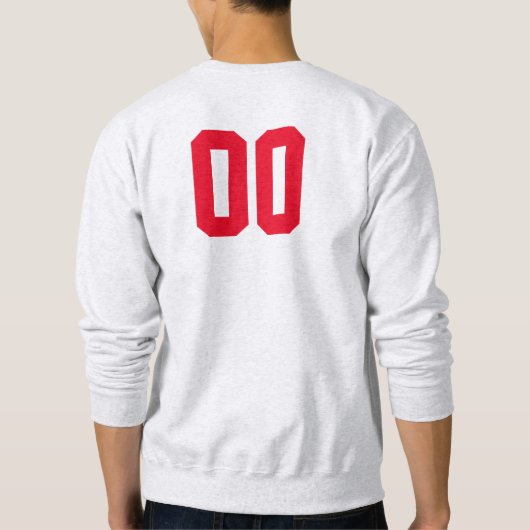 Angepasstes # Baseballpulli Sweatshirt (Rückseite)
