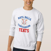 Angepasstes # Baseballpulli Sweatshirt (Vorderseite)