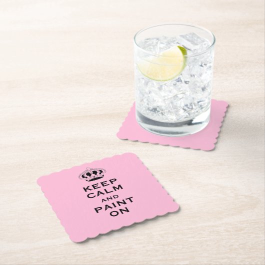 Angepasstes Behalten Ruhe (Ihr Wort) Rosa Set von  Untersetzer (Vor Ort)