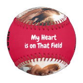 Angepasstes Best Valentine Jeden Valentinstag Baseball (Rückseite)