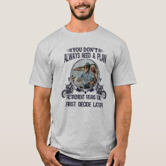 Angepasstes Bild vom Rentner-Biker-Vater T-Shirt