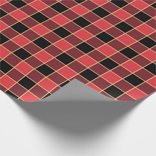 Angepasstes Buffalo-Karo-Muster für benutzerdefini Geschenkpapier (Ecke)